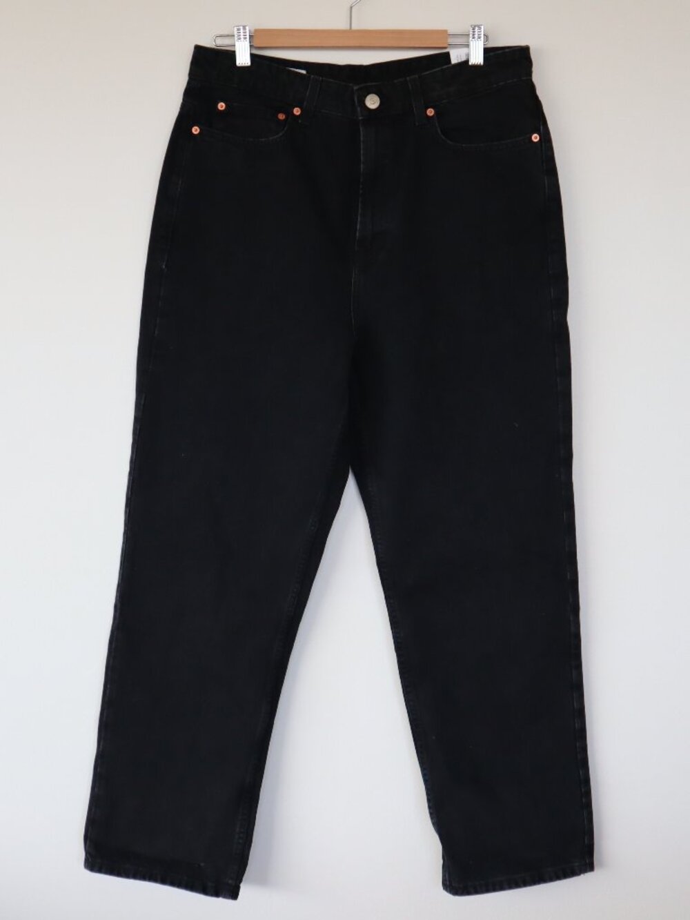 Zara Black High-Waisted Jeans, Size 12
